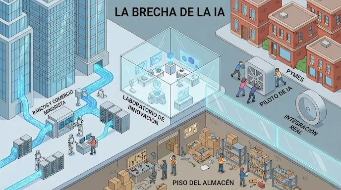 Interfaz de una landing page generada automáticamente con Stitch en una laptop